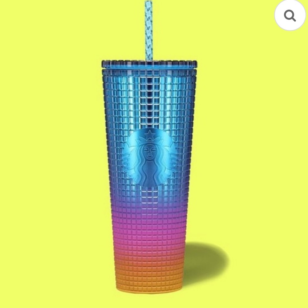 Price FIRM New Starbucks Tim Singleton Pride 2023 Rainbow Grid Tumbler